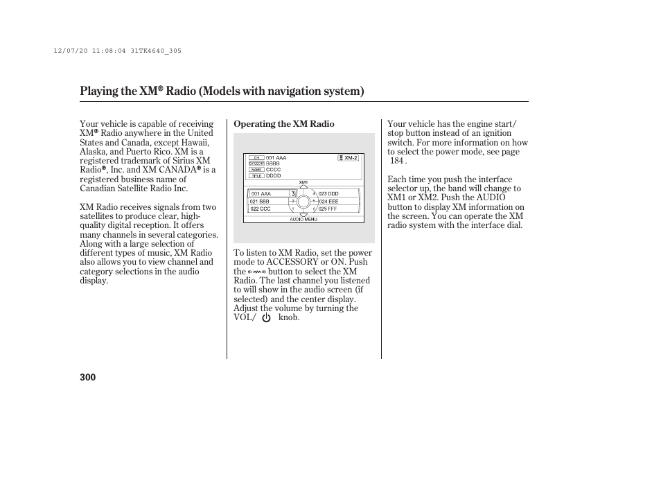 Acura 2014 TL - Owner's Manual User Manual | Page 306 / 653