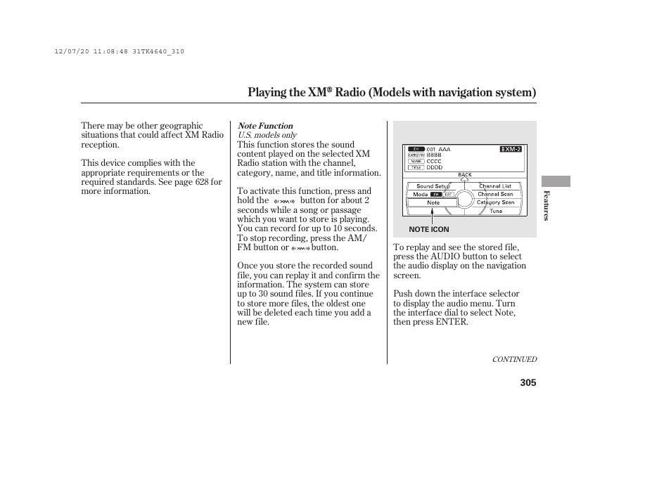 Acura 2014 TL - Owner's Manual User Manual | Page 311 / 653