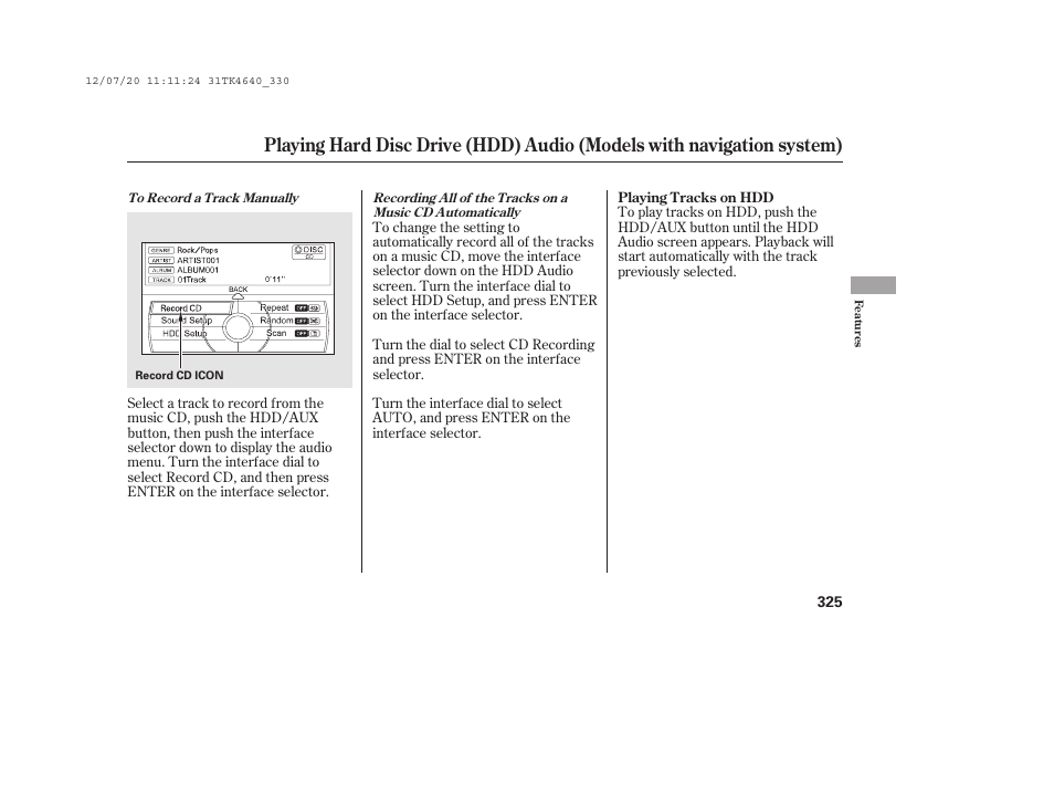 Acura 2014 TL - Owner's Manual User Manual | Page 331 / 653