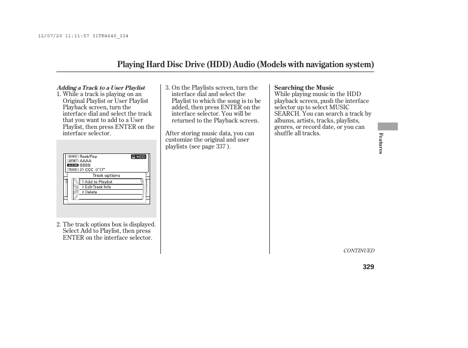 Acura 2014 TL - Owner's Manual User Manual | Page 335 / 653