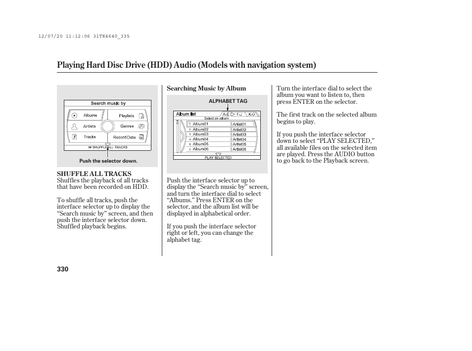 Acura 2014 TL - Owner's Manual User Manual | Page 336 / 653