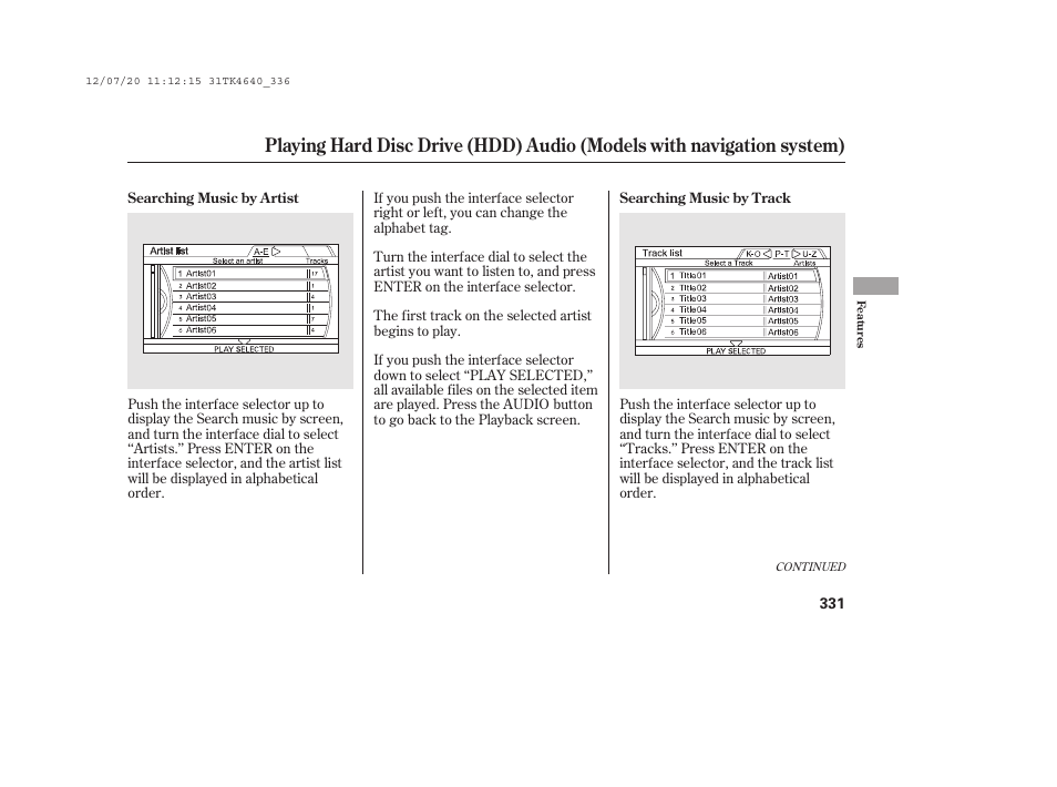 Acura 2014 TL - Owner's Manual User Manual | Page 337 / 653