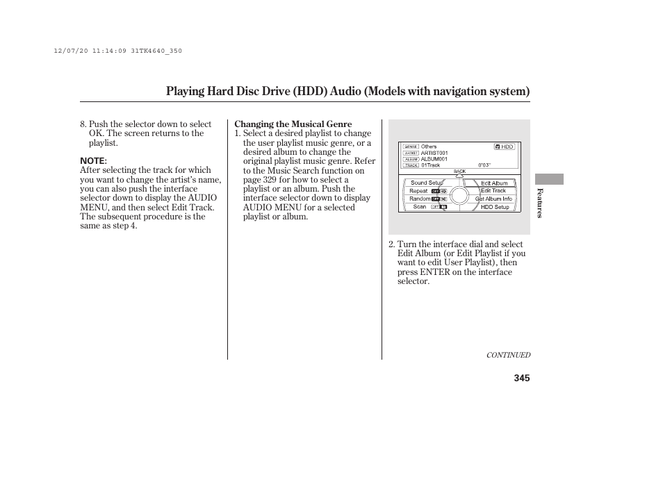 Acura 2014 TL - Owner's Manual User Manual | Page 351 / 653