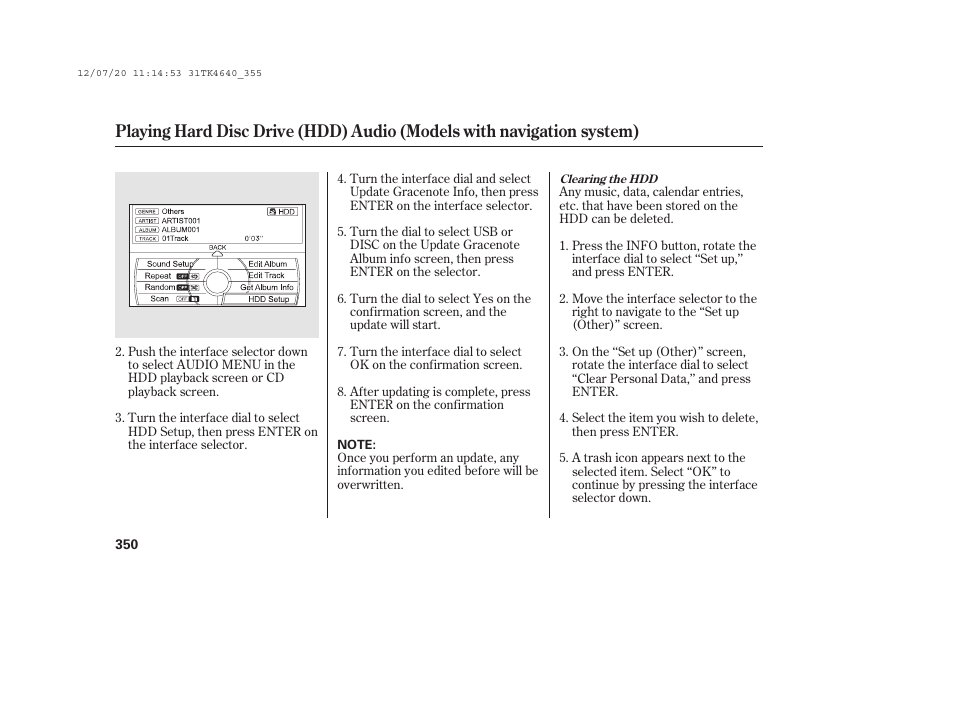 Acura 2014 TL - Owner's Manual User Manual | Page 356 / 653