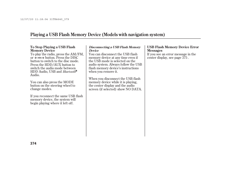 Acura 2014 TL - Owner's Manual User Manual | Page 380 / 653