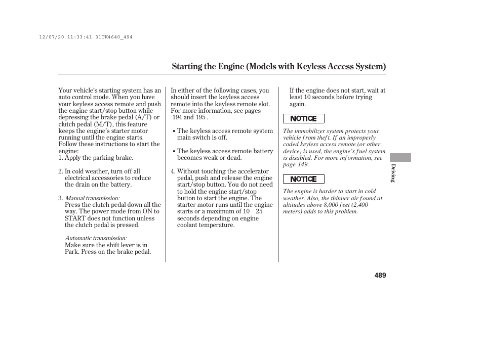 Acura 2014 TL - Owner's Manual User Manual | Page 495 / 653