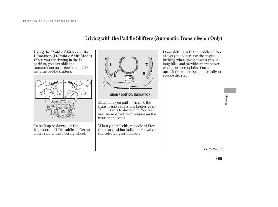 Acura 2014 TL - Owner's Manual User Manual | Page 505 / 653