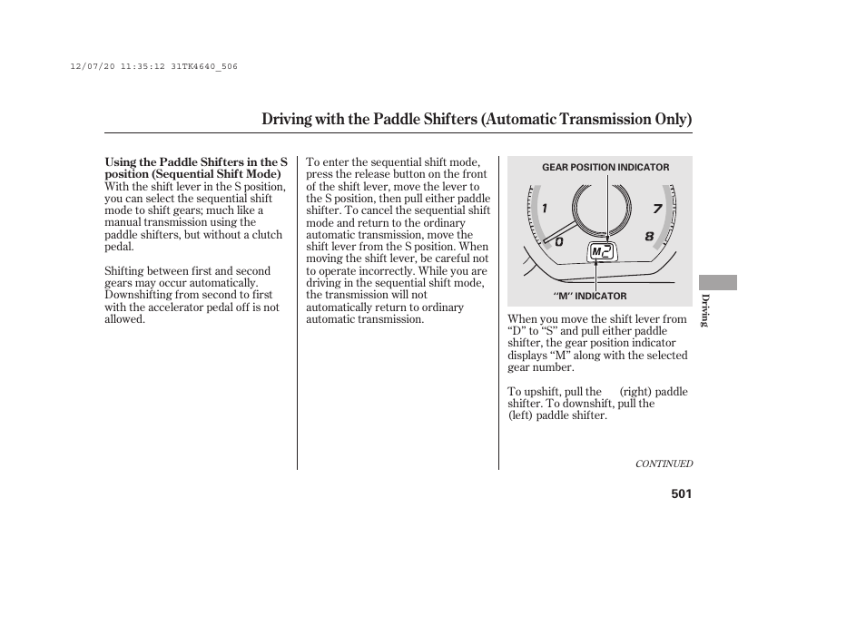 Acura 2014 TL - Owner's Manual User Manual | Page 507 / 653