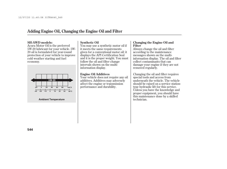 Acura 2014 TL - Owner's Manual User Manual | Page 550 / 653