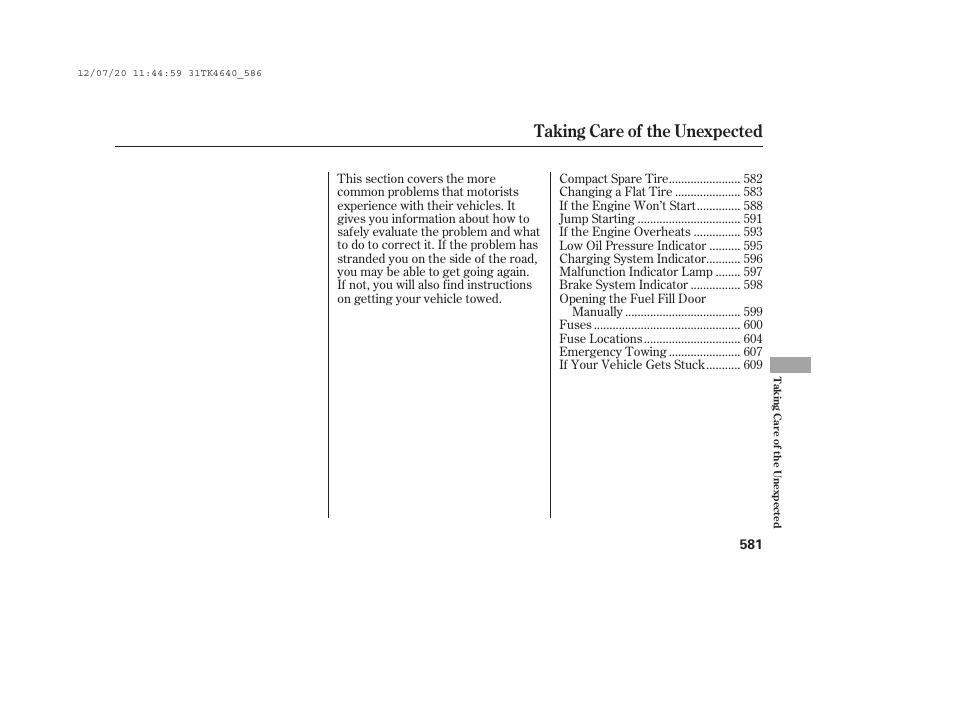 Taking care of the unexpected | Acura 2014 TL - Owner's Manual User Manual | Page 587 / 653