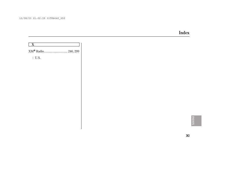 Index | Acura 2014 TL - Owner's Manual User Manual | Page 651 / 653