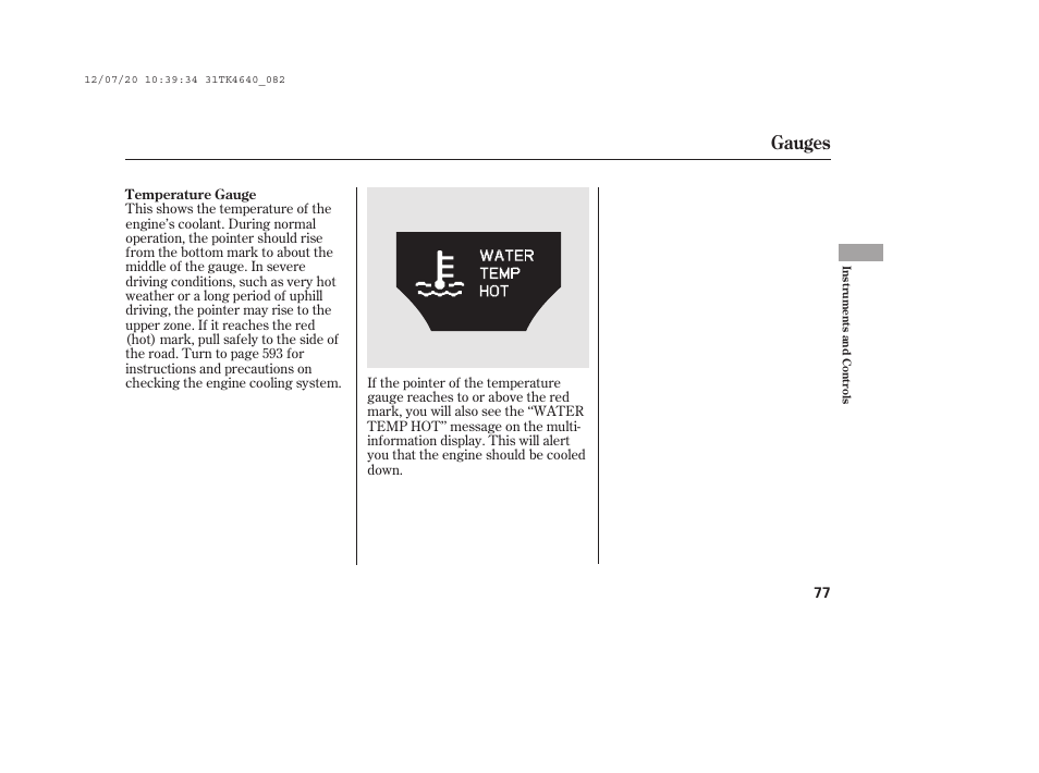 Gauges | Acura 2014 TL - Owner's Manual User Manual | Page 83 / 653