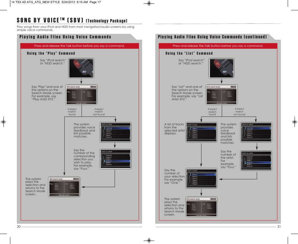 S b v ), Technology package) | Acura 2014 TSX - Advanced Technology Guide User Manual | Page 17 / 18