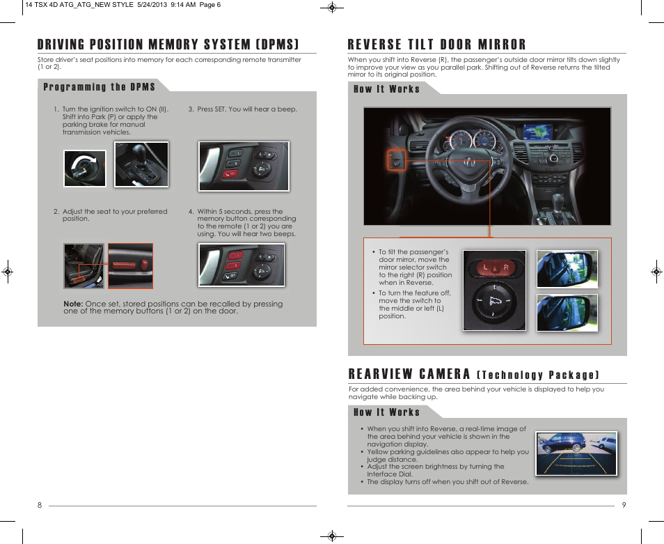 Acura 2014 TSX - Advanced Technology Guide User Manual | Page 6 / 18