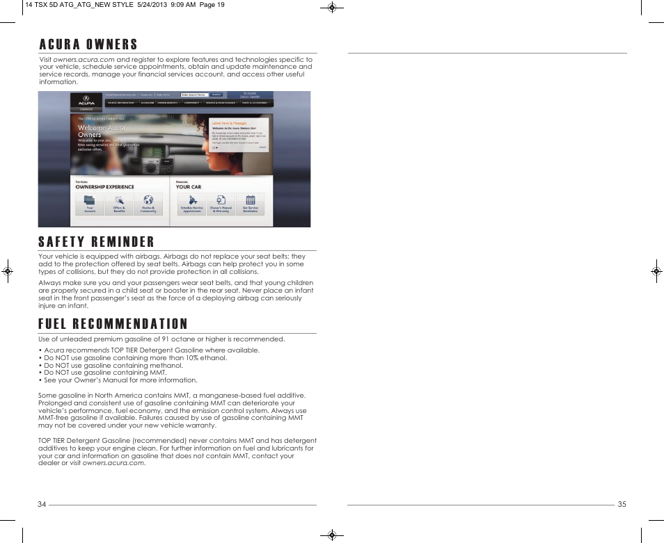 Acura 2014 TSX Sport Wagon - Advanced Technology Guide User Manual | Page 19 / 19