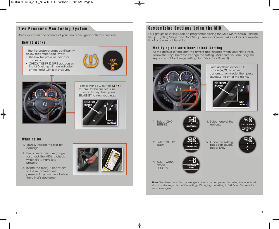 Acura 2014 TSX Sport Wagon - Advanced Technology Guide User Manual | Page 5 / 19