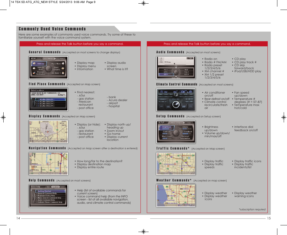 P. 15 | Acura 2014 TSX Sport Wagon - Advanced Technology Guide User Manual | Page 9 / 19