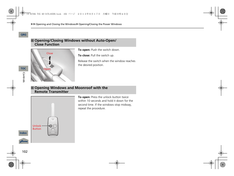 Acura 2014 TSX - Owner's Manual User Manual | Page 103 / 329