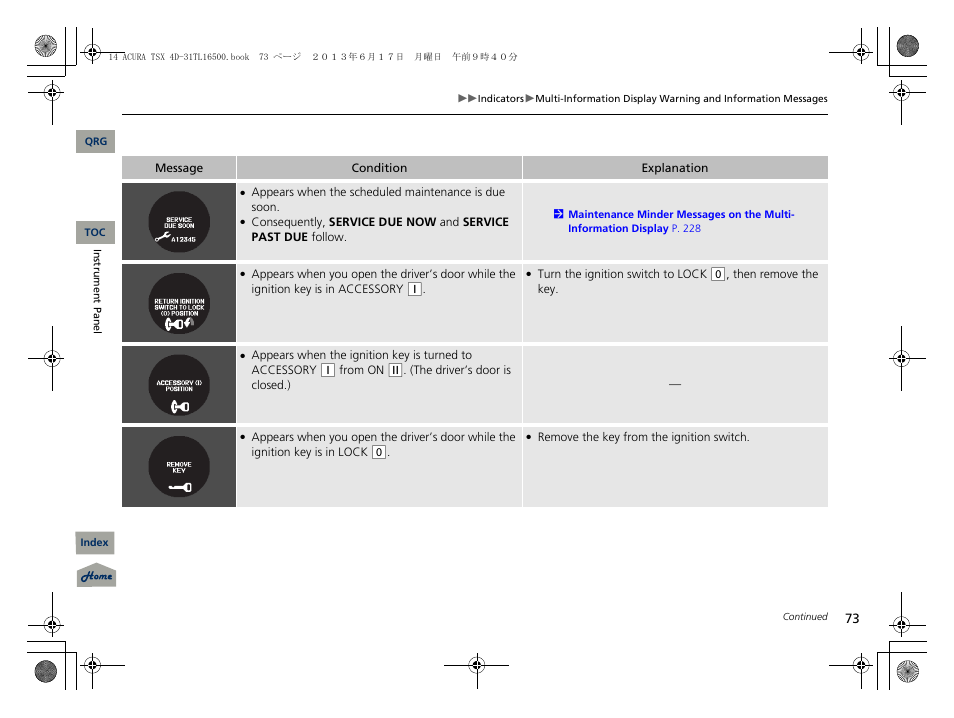Acura 2014 TSX - Owner's Manual User Manual | Page 74 / 329