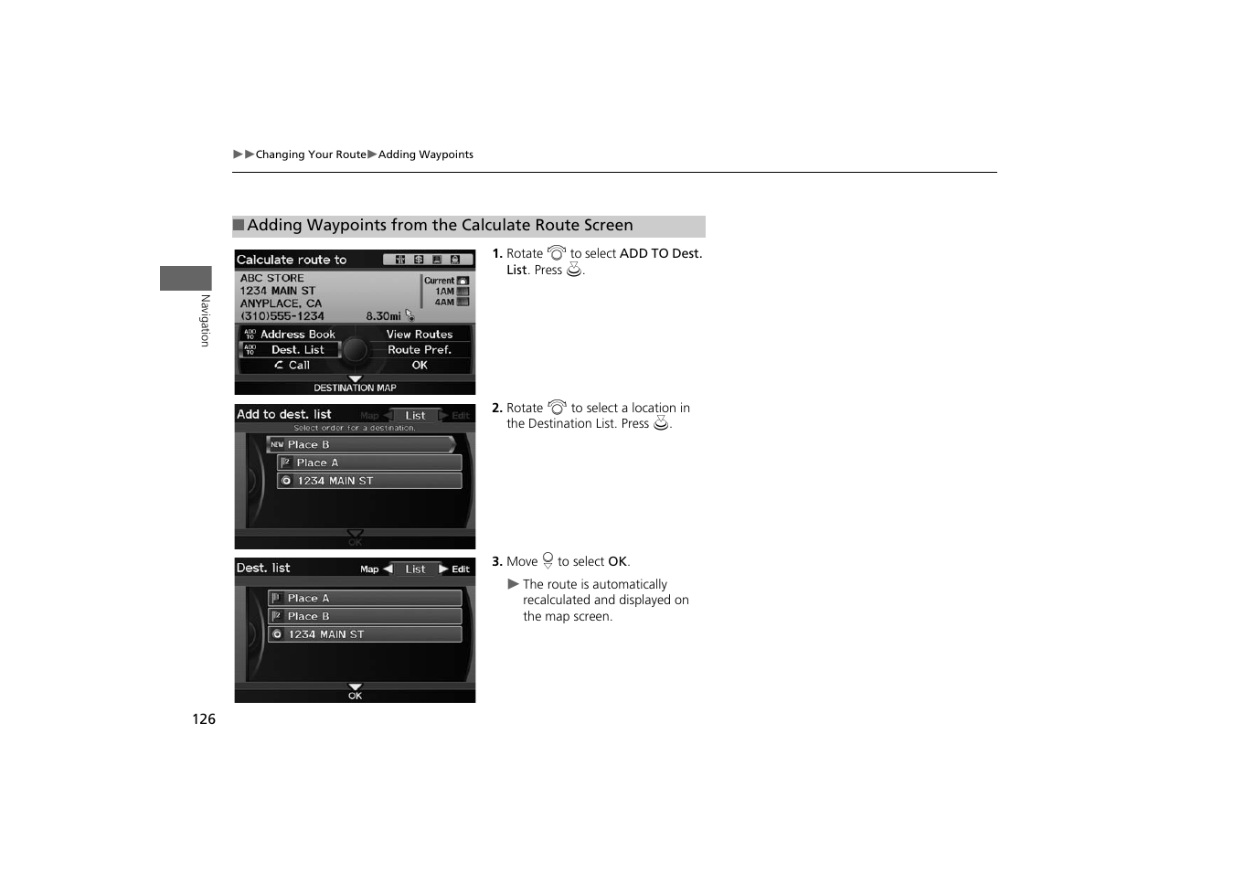 Acura 2014 TSX - Navigation Manual User Manual | Page 128 / 253