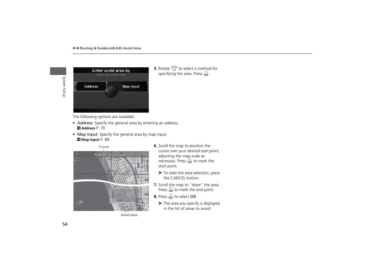 Acura 2014 TSX - Navigation Manual User Manual | Page 56 / 253