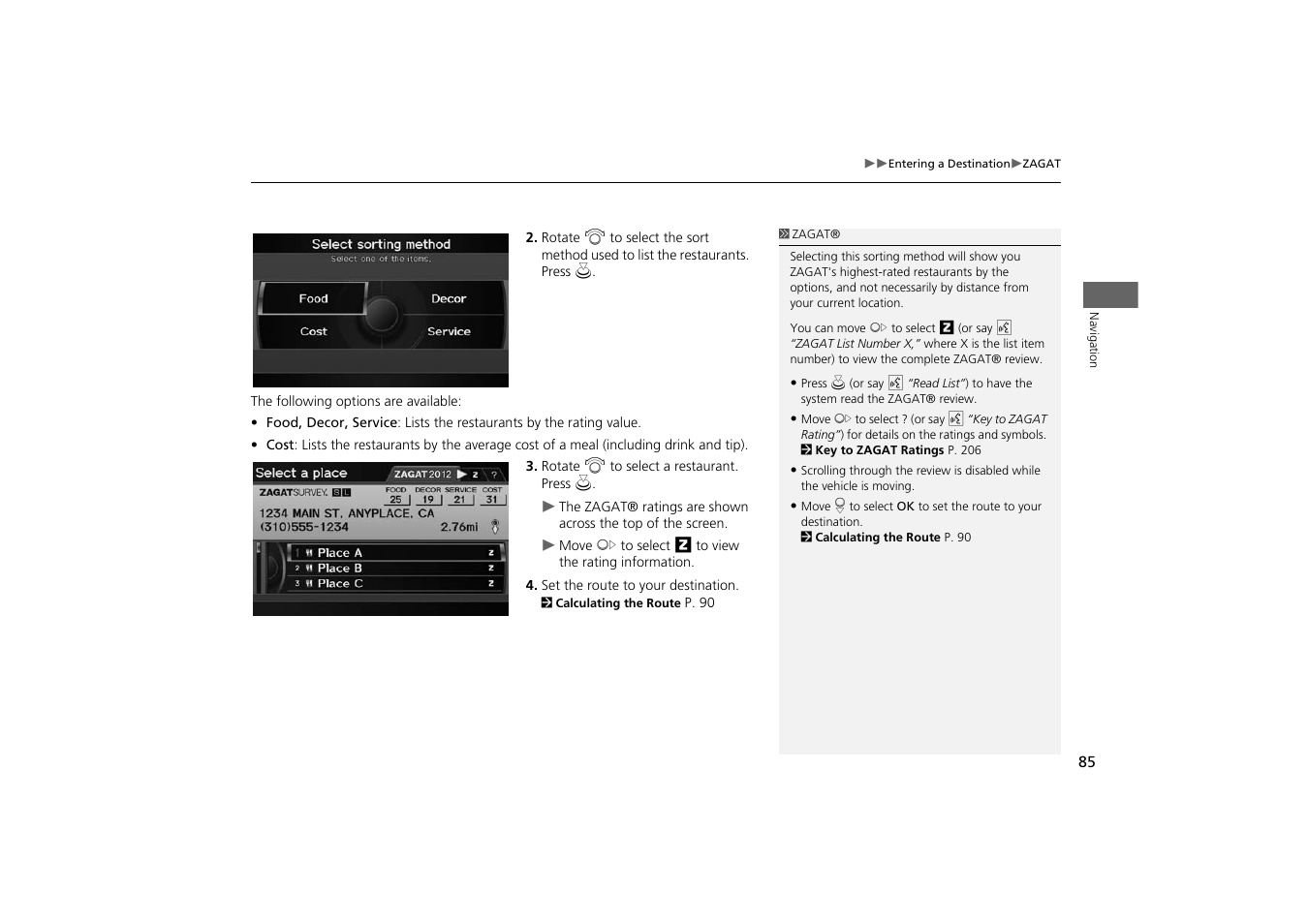 Acura 2014 TSX - Navigation Manual User Manual | Page 87 / 253