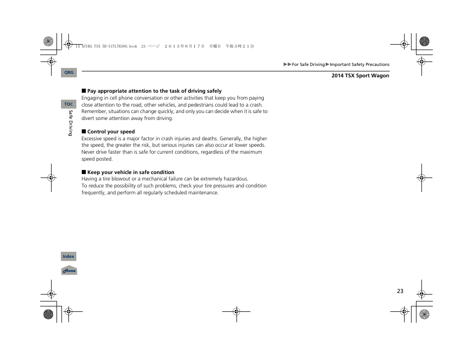 Acura 2014 TSX Sport Wagon - Owner's Manual User Manual | Page 24 / 331