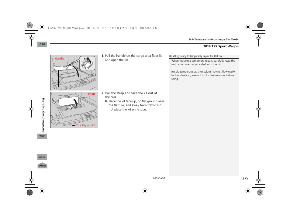 Acura 2014 TSX Sport Wagon - Owner's Manual User Manual | Page 280 / 331