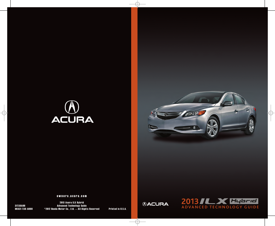 Acura 2013 ILX Hybrid - Advanced Technology Guide (Base) User Manual | 15 pages