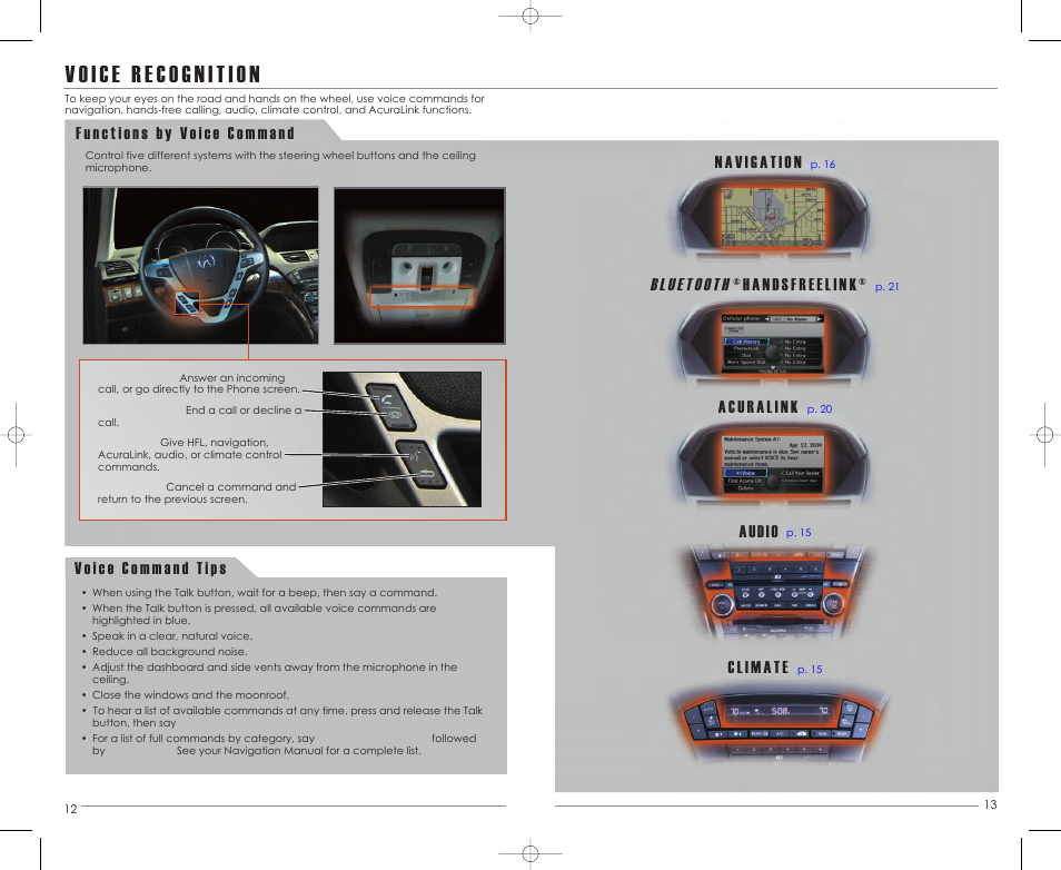 Audio | Acura 2013 MDX - Advanced Technology Guide (Tech) User Manual | Page 8 / 20