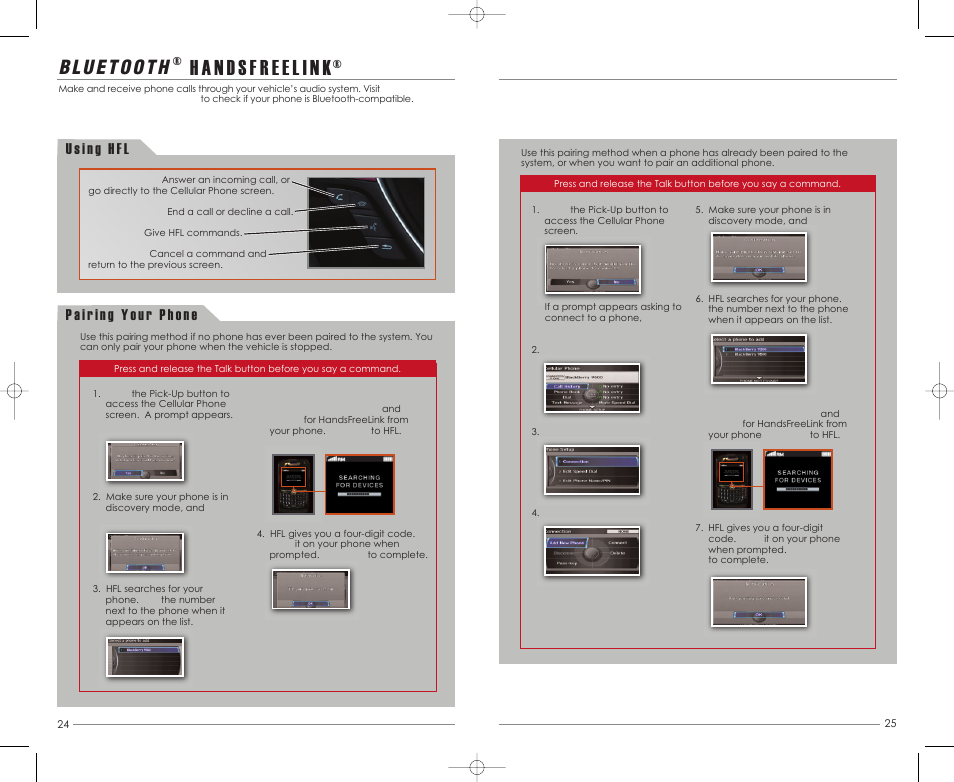 P.24, P. 24, Hand sfreeli n k | Acura 2013 RDX - Advanced Technology Guide (Tech) User Manual | Page 14 / 21