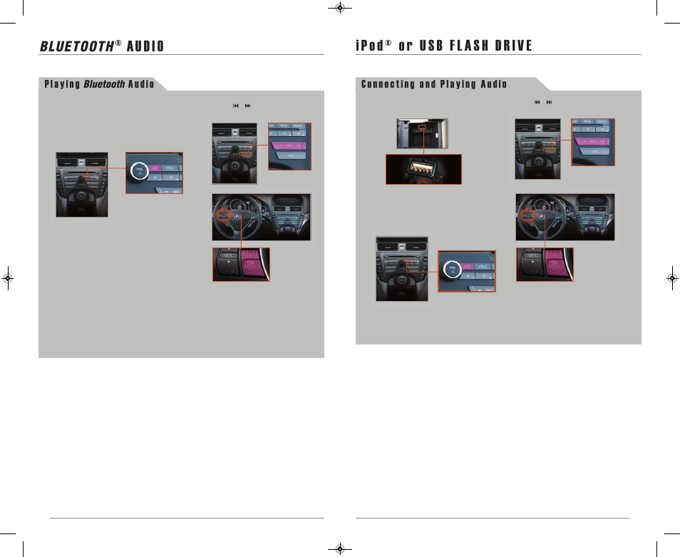 P. 16, Au d i o, Bluetooth | Acura 2013 TL - Technology Reference Guide (SE) User Manual | Page 10 / 11