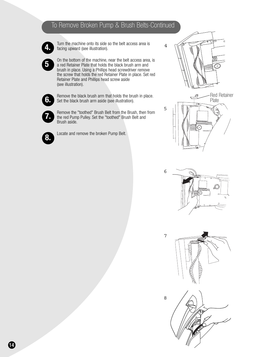 Bissell 1620 User Manual | Page 14 / 20