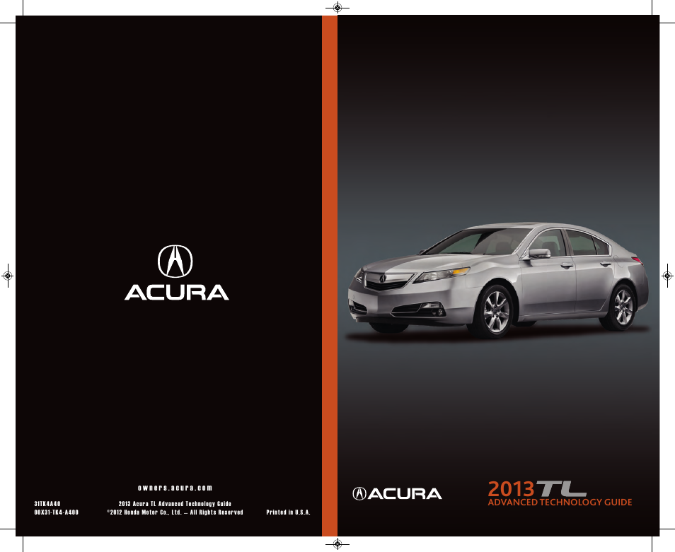 Acura 2013 TL - Technology Reference Guide (Base) User Manual | 10 pages