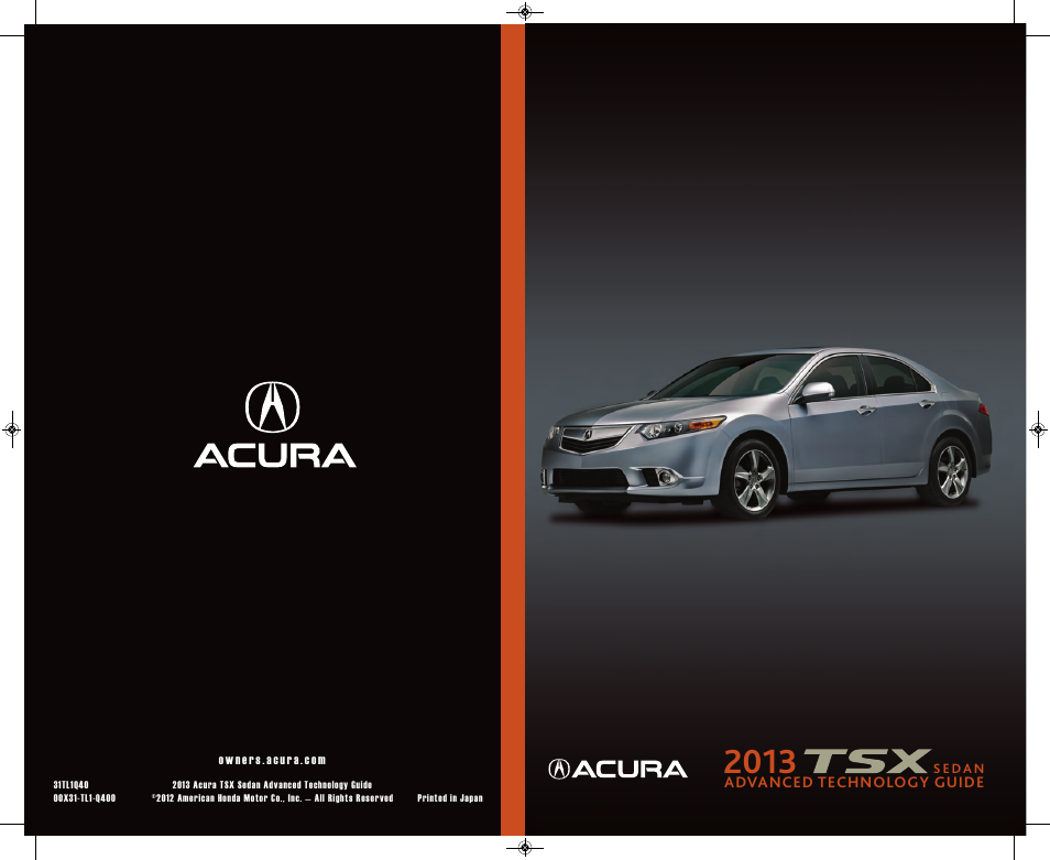 Acura 2013 TSX - Advanced Technology Guide User Manual | 20 pages