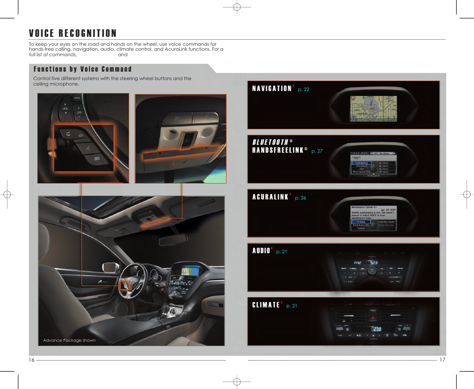 P. 16, Audio | Acura 2012 ZDX - Technology Reference Guide User Manual | Page 10 / 23