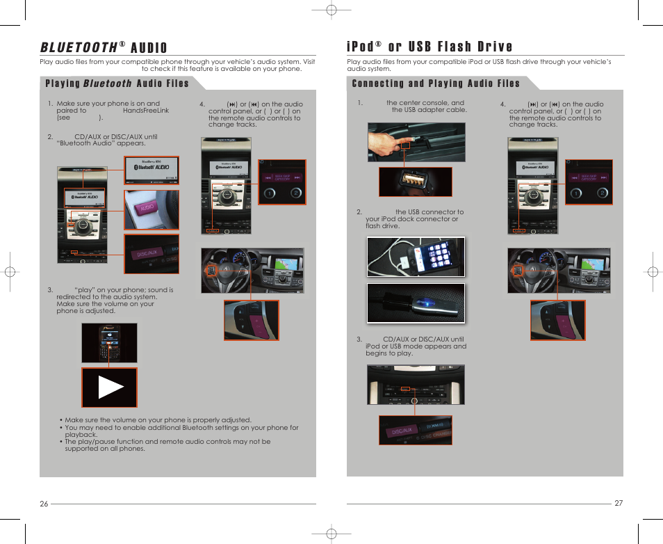 P. 26, Audio | Acura 2012 RDX - Advanced Technology Guide User Manual | Page 15 / 17