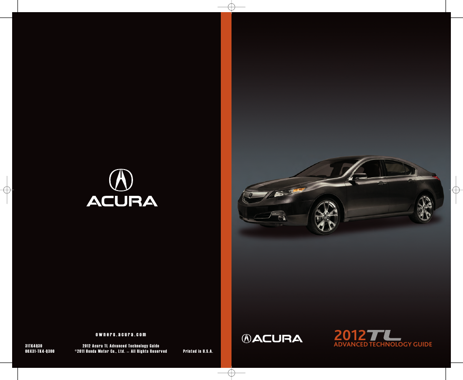 Acura 2012 TL - Advanced Technology Guide User Manual | 20 pages