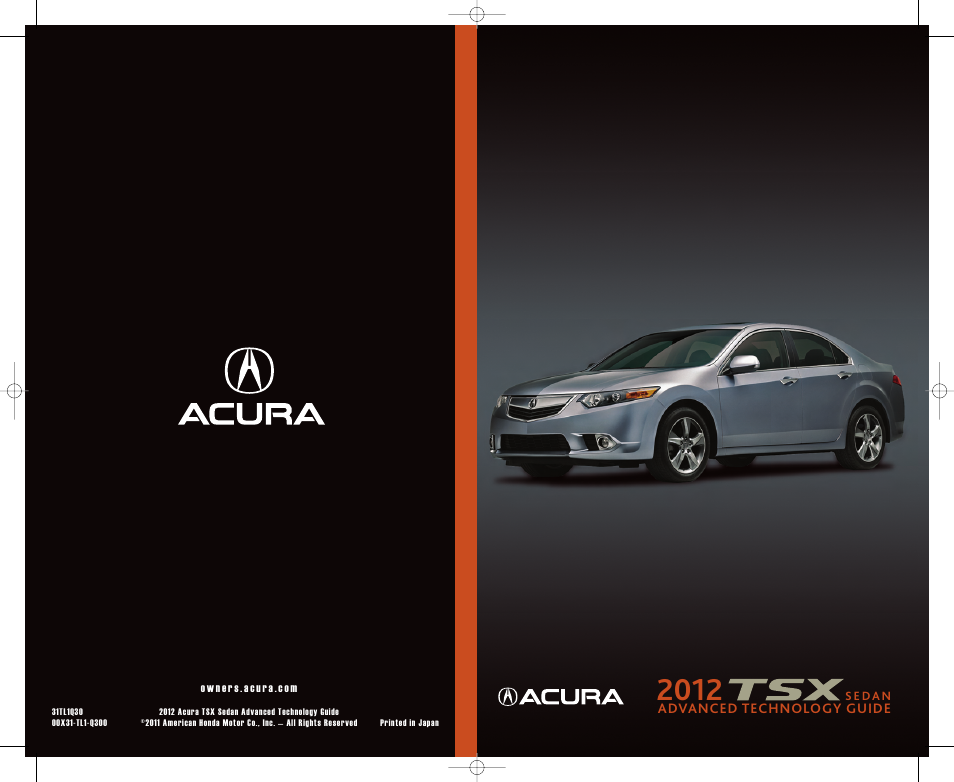 Acura 2012 TSX - Advanced Technology Guide User Manual | 20 pages