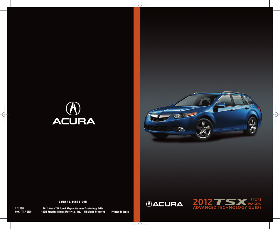 Acura 2012 TSX Sport Wagon - Advanced Technology Guide User Manual | 20 pages