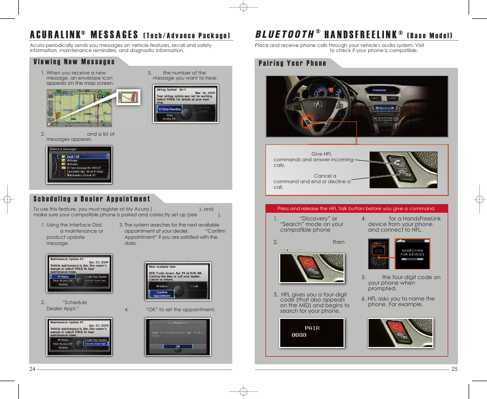 H ands fr e e link | Acura 2011 MDX - Advanced Technology Guide User Manual | Page 14 / 22
