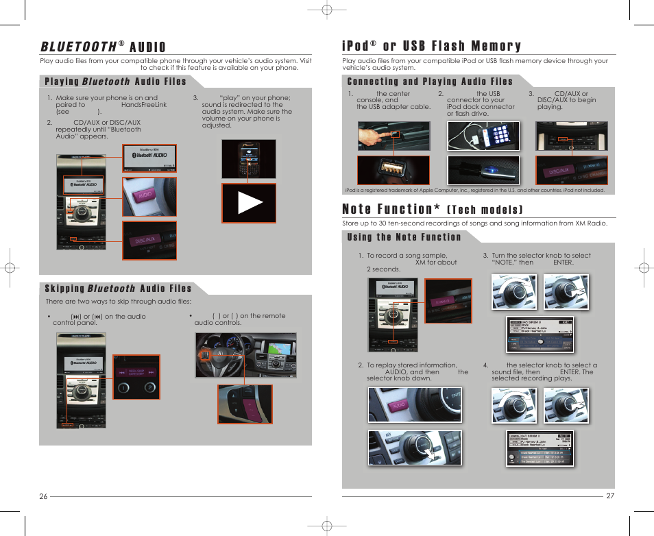 Au d io | Acura 2011 RDX - Advanced Technology Guide User Manual | Page 15 / 16