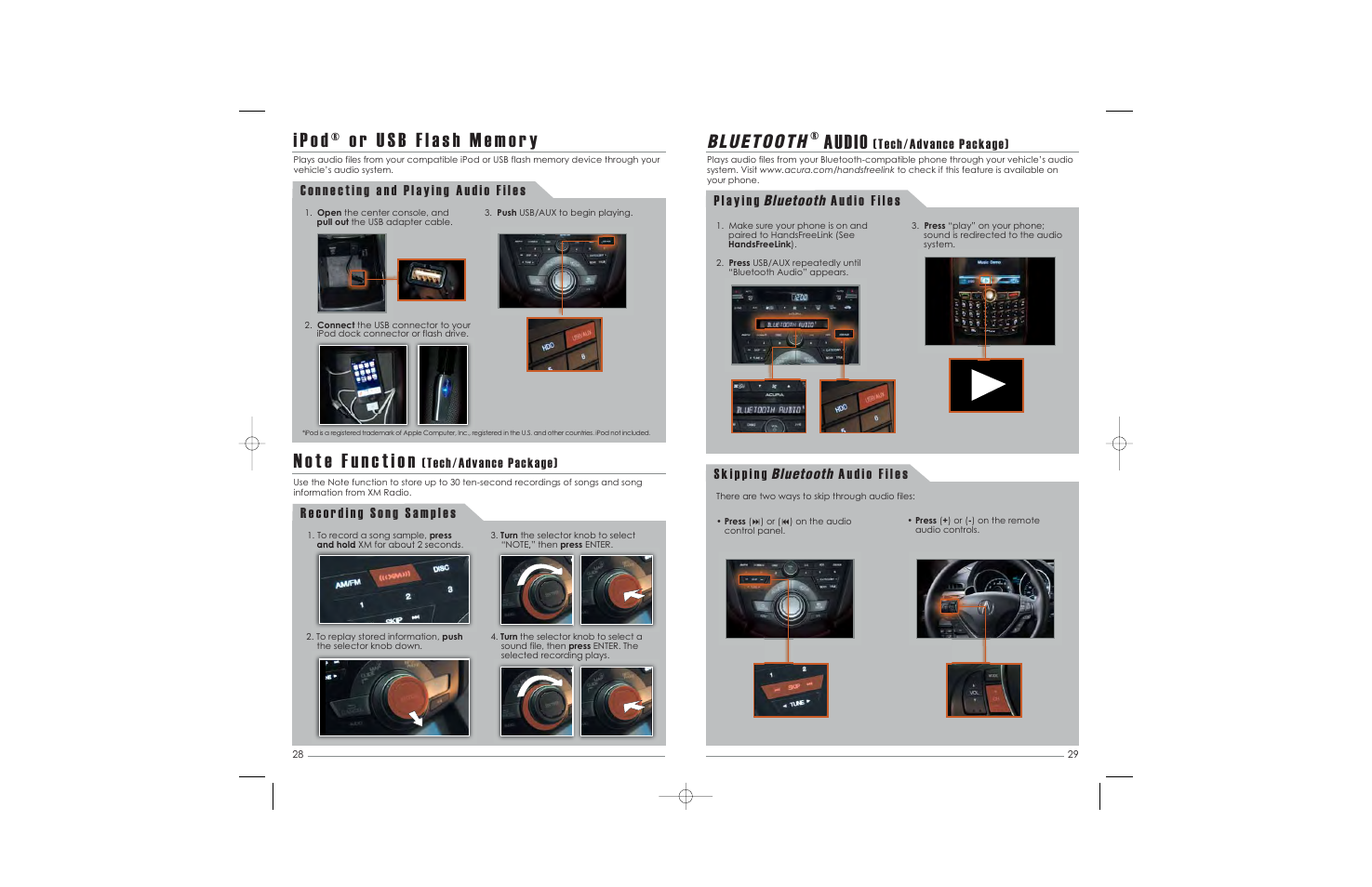 Bluetooth | Acura 2010 ZDX - Advanced Technology Guide User Manual | Page 16 / 21