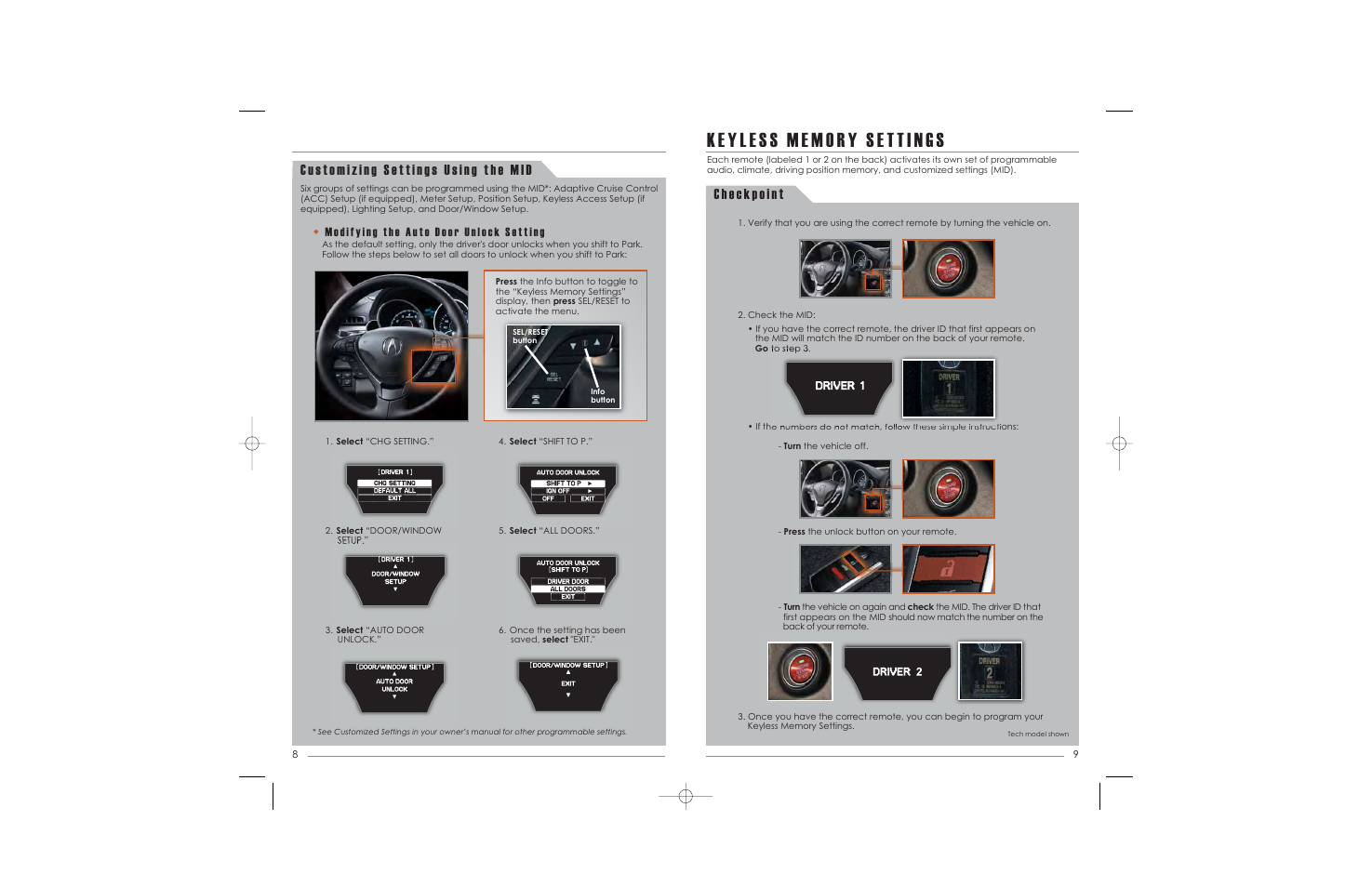 Acura 2010 ZDX - Advanced Technology Guide User Manual | Page 6 / 21