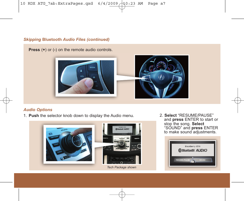 2010 rdx | Acura 2010 RDX - Advanced Technology Guide User Manual | Page 19 / 22
