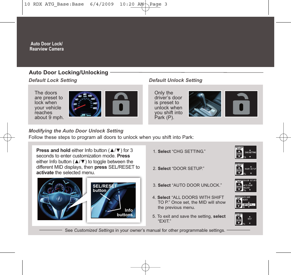 2010 rdx | Acura 2010 RDX - Advanced Technology Guide User Manual | Page 4 / 22