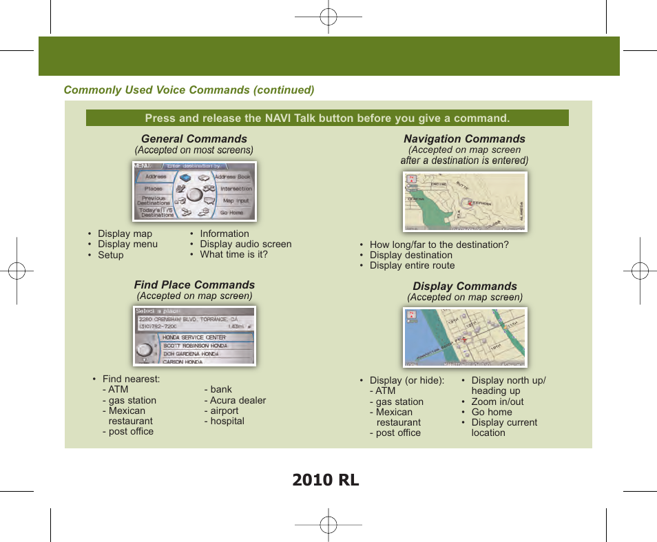 2010 rl | Acura 2010 RL - Advanced Technology Guide User Manual | Page 10 / 26