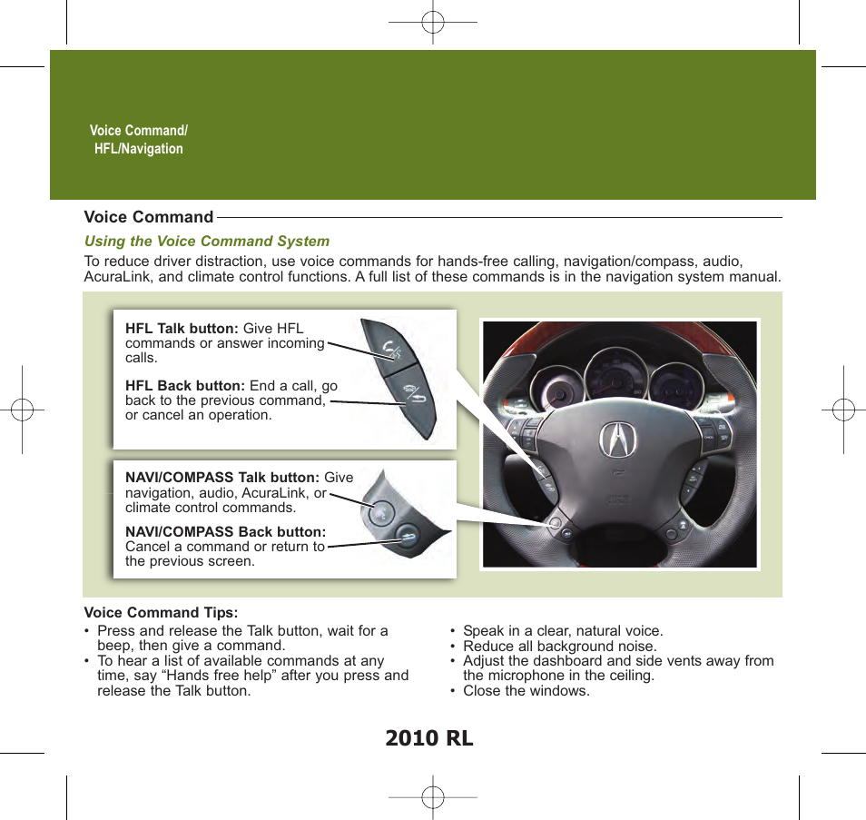 2010 rl | Acura 2010 RL - Advanced Technology Guide User Manual | Page 4 / 26
