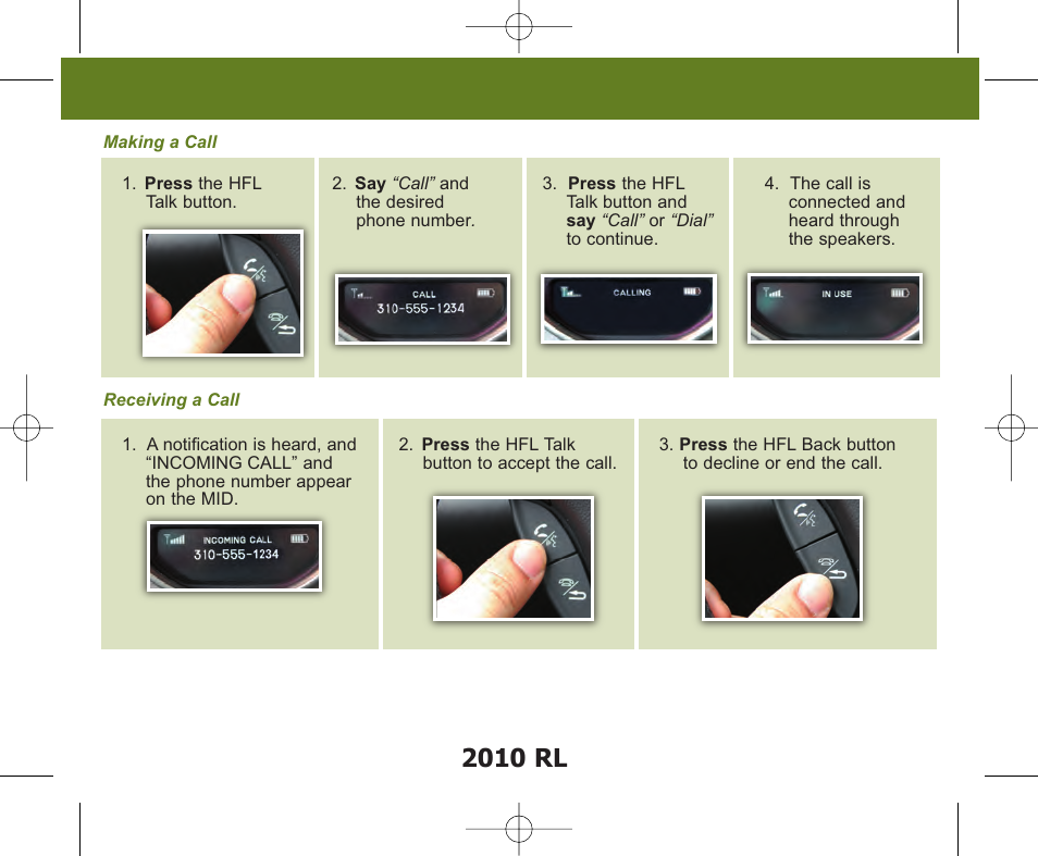 2010 rl | Acura 2010 RL - Advanced Technology Guide User Manual | Page 6 / 26