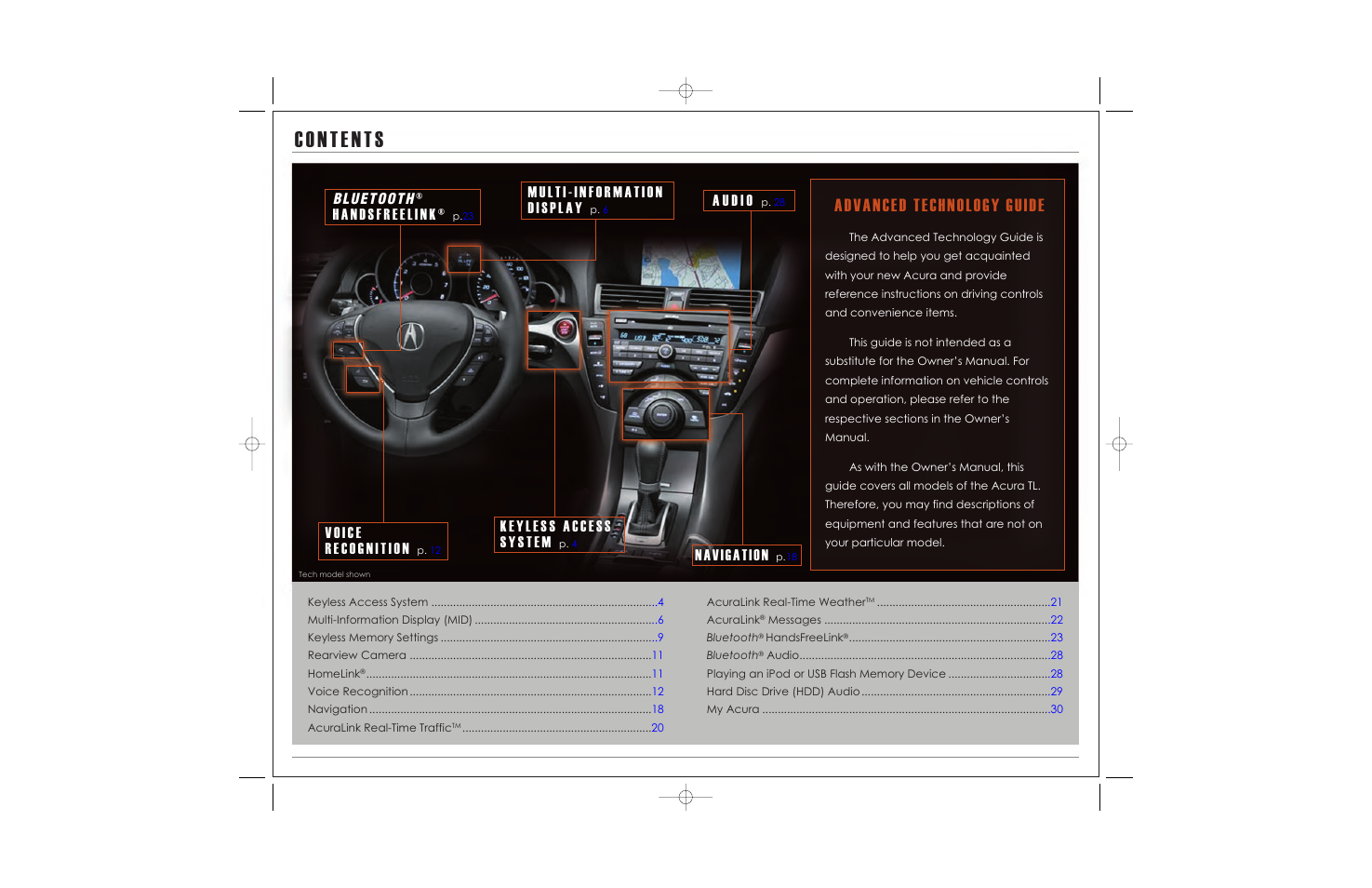 Bluetooth | Acura 2010 TL - Advanced Technology Guide User Manual | Page 2 / 16